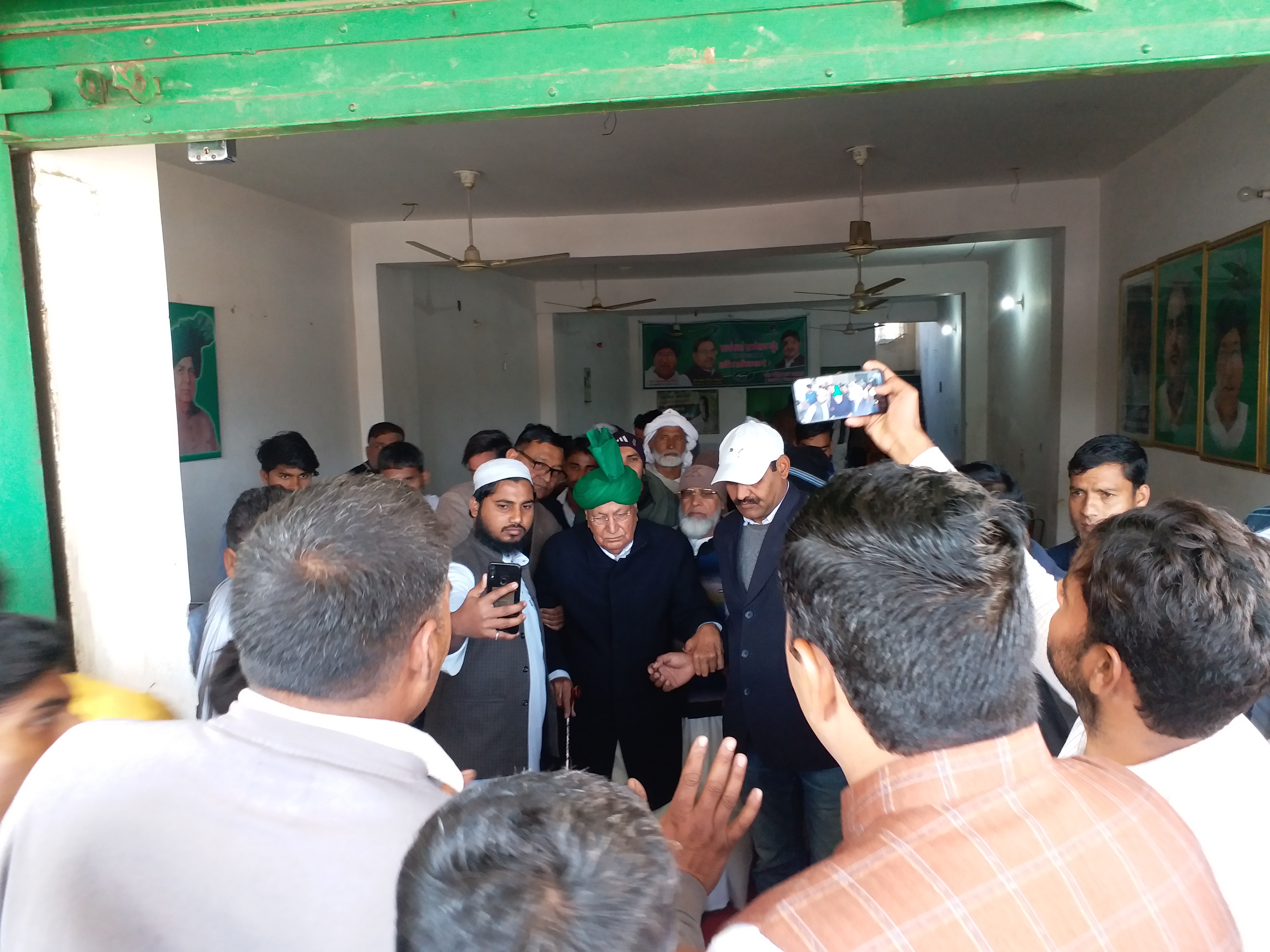 Former Chief Minister of State Haryana OP Chautala arrived at Mewat