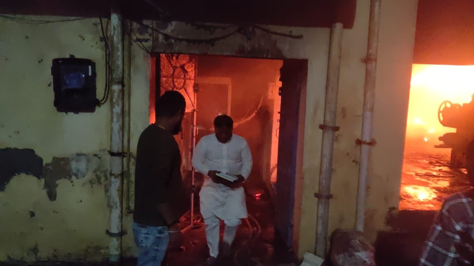 fireworks caused fire in panipat