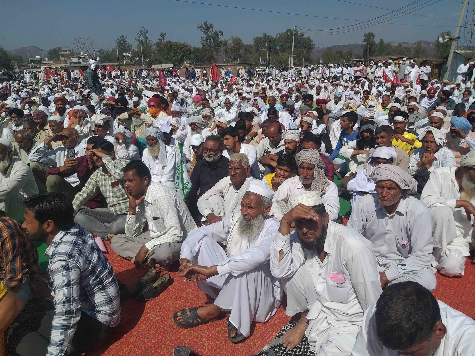 kisan morcha held a mahapanchayat in bilaspur yamunanagar