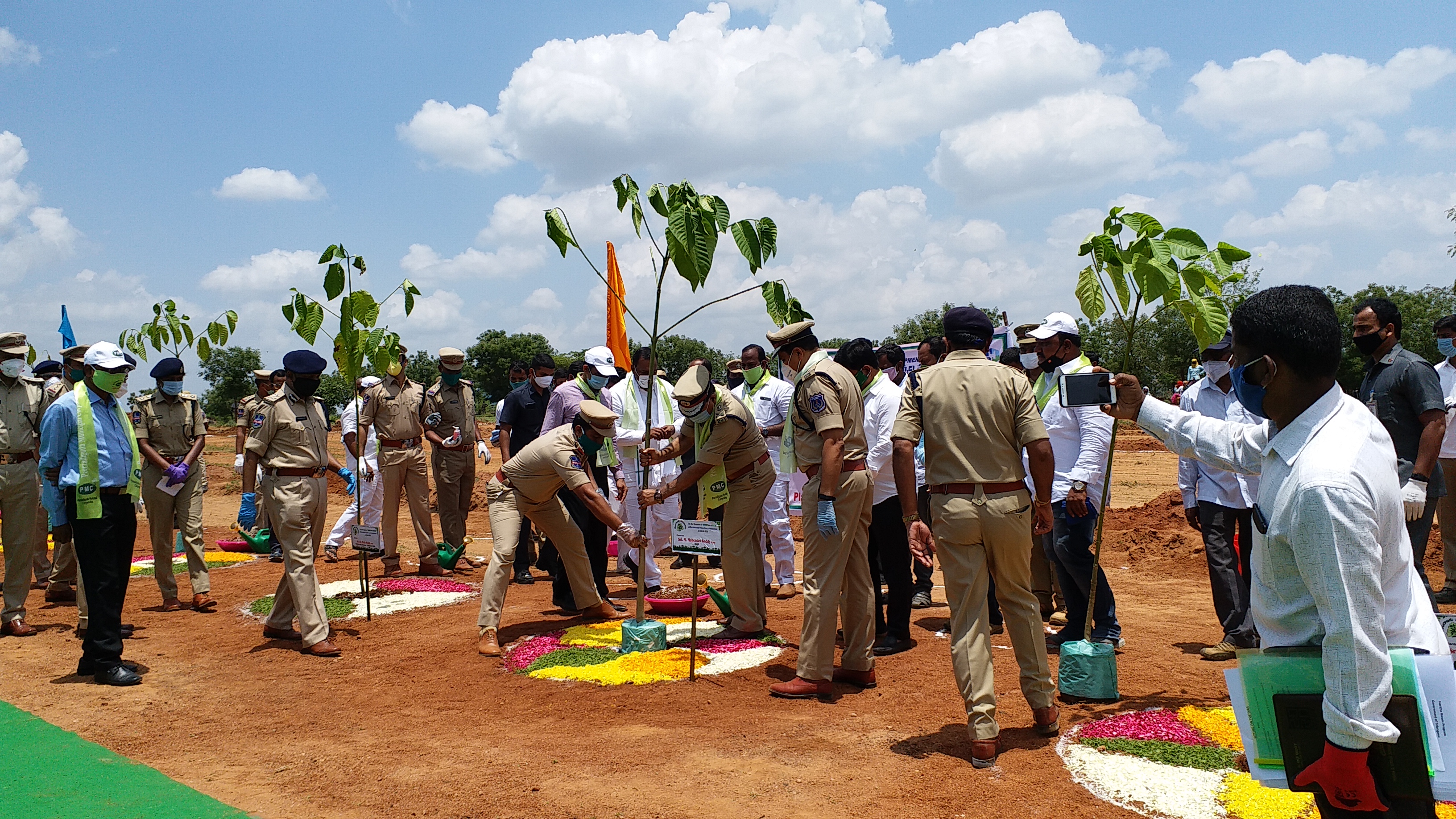 dgp mahendar reddy said police department partnership will be in sixth phase of harithaharam