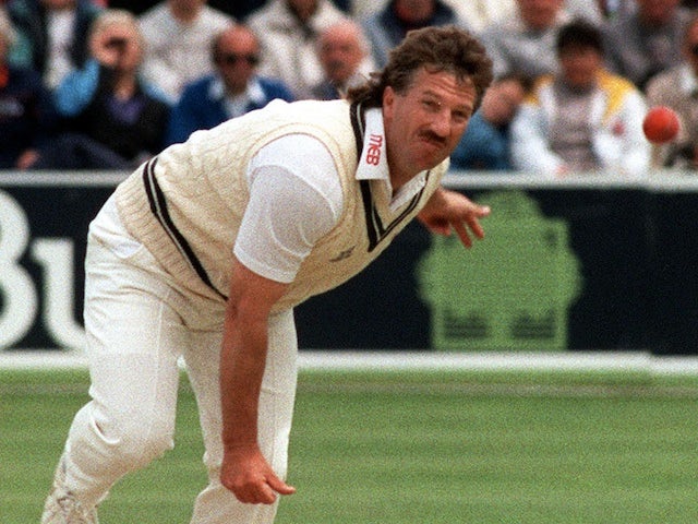 England all-rounder Ian Botham in action