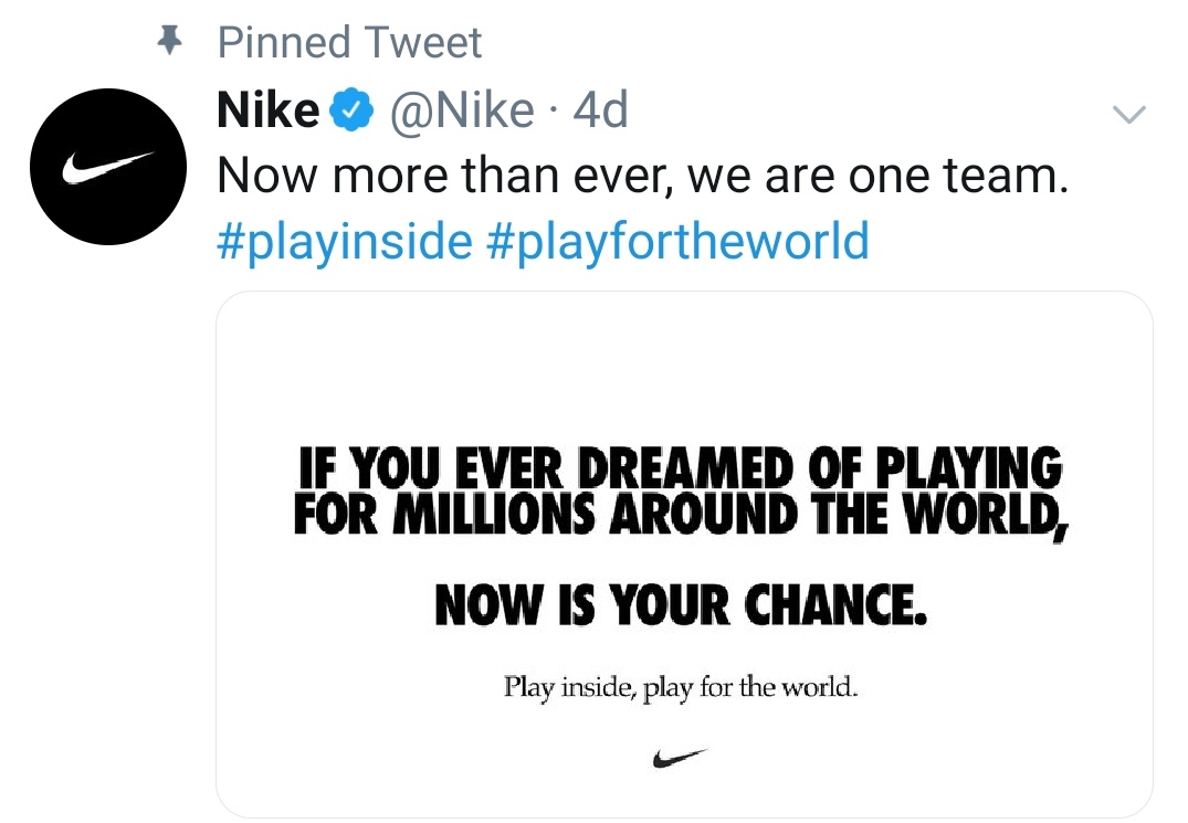 Nike’s new advt campaign.
