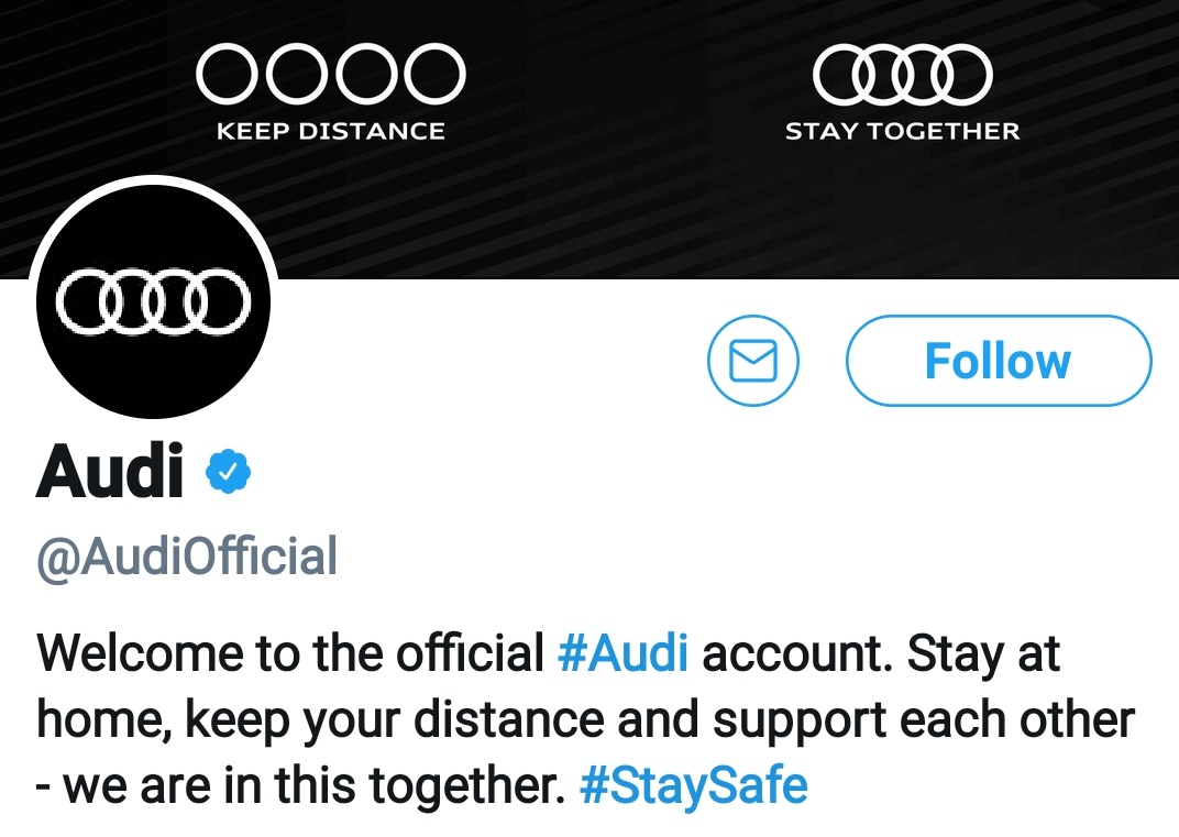 Audi’s circles keep their distance