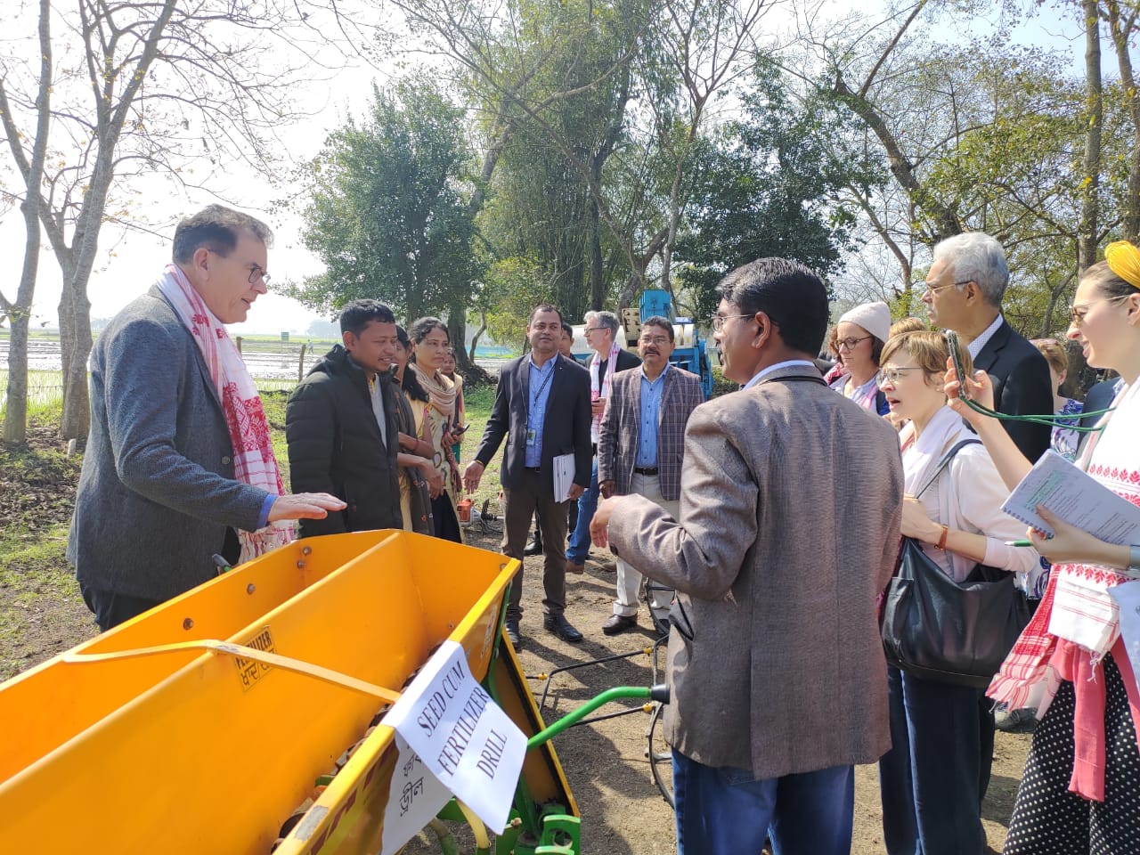 German Development Minister visits Assam paddy field