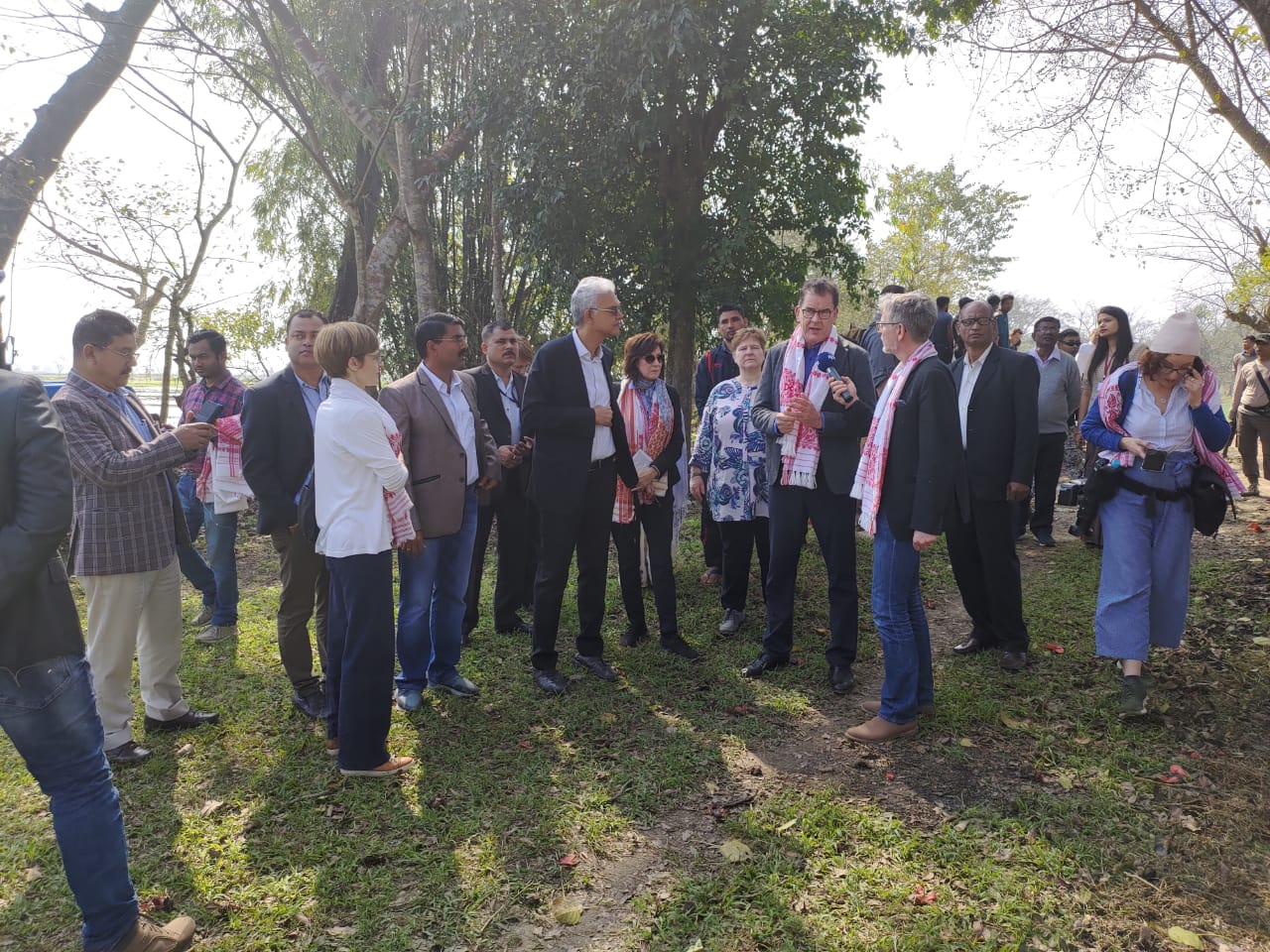 German Development Minister visits Assam paddy field