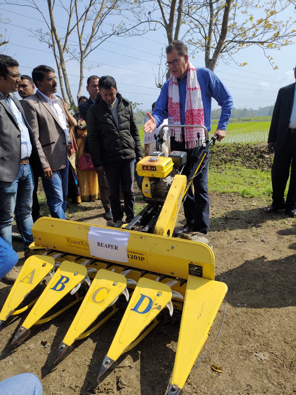 German Development Minister visits Assam paddy field