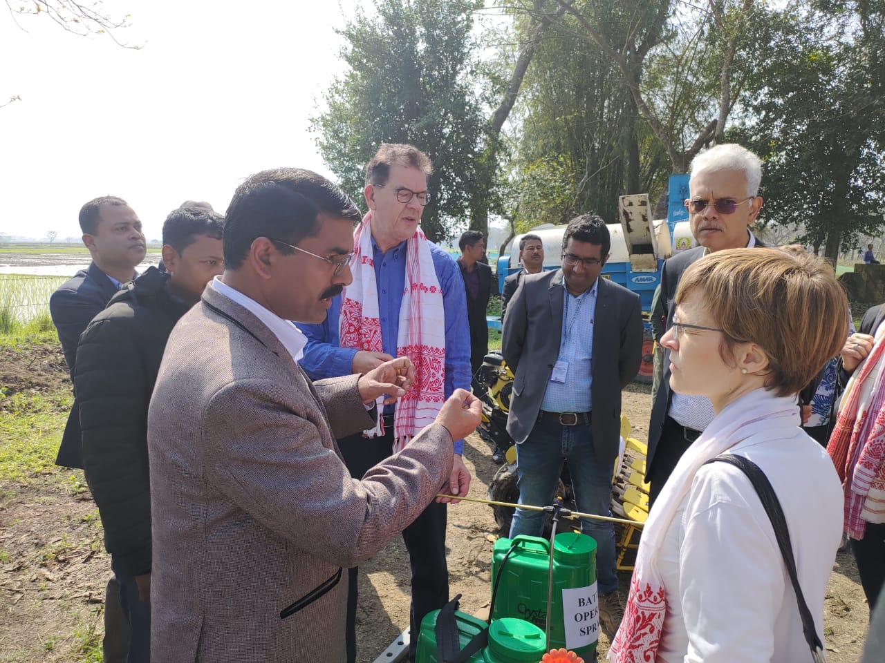 German Development Minister visits Assam paddy field