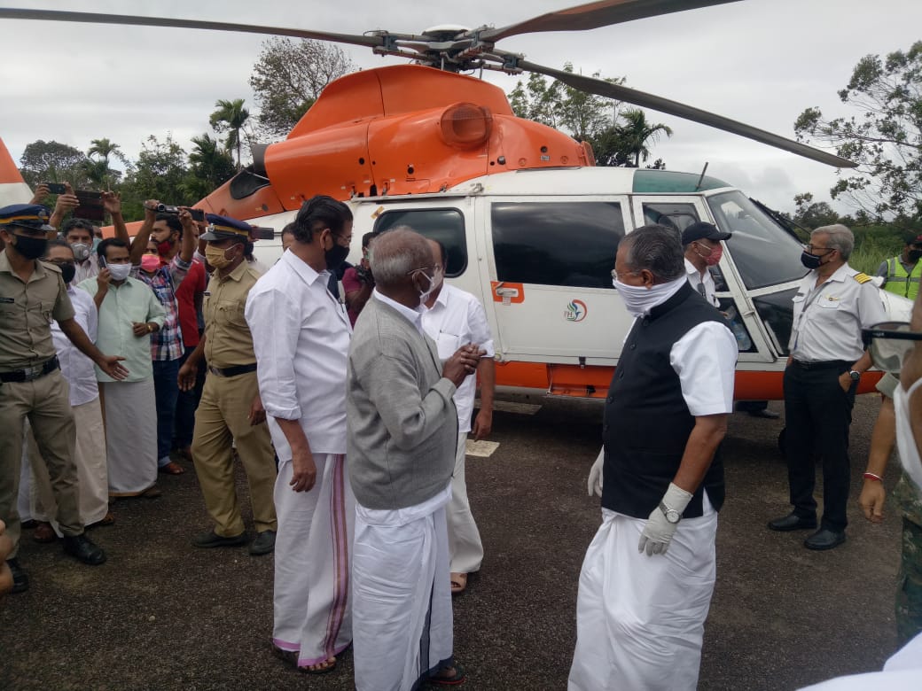 kerala cm governor visit landslide-hit pettimudi