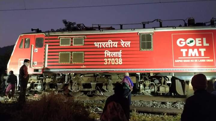 Puri-Surat superfast Express engine derailed after hitting elephant