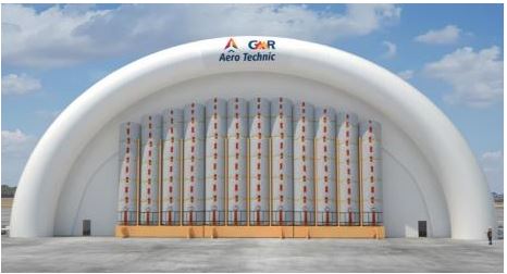 RUBBER SHED DESIGNED IN SHAMSHABAD AIRPORT FOR AIRPLANE REPAIRS IN HYDERABAD