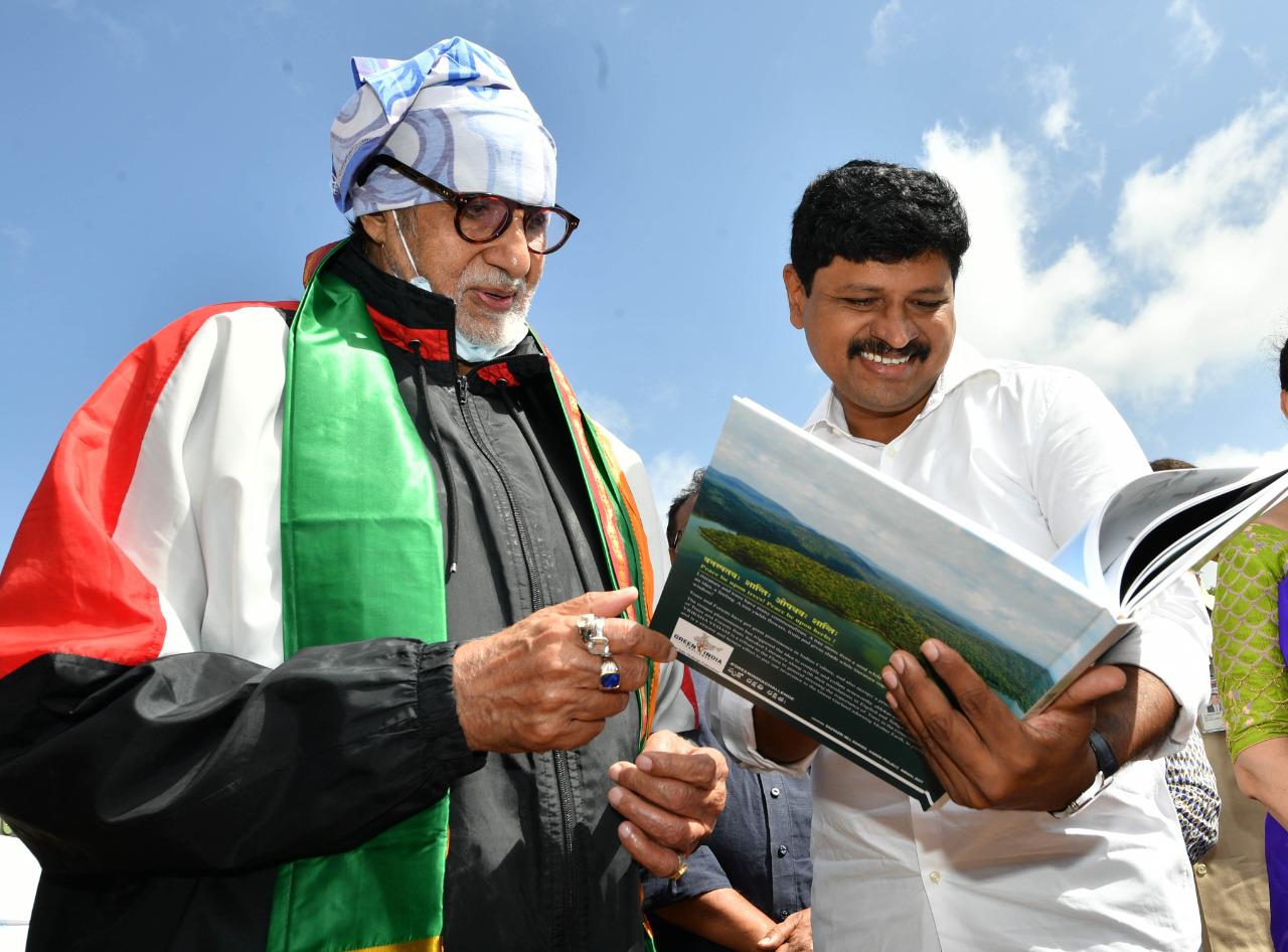 Amitabh Bachchan takes part in Green India Challenge in Ramoji Film City