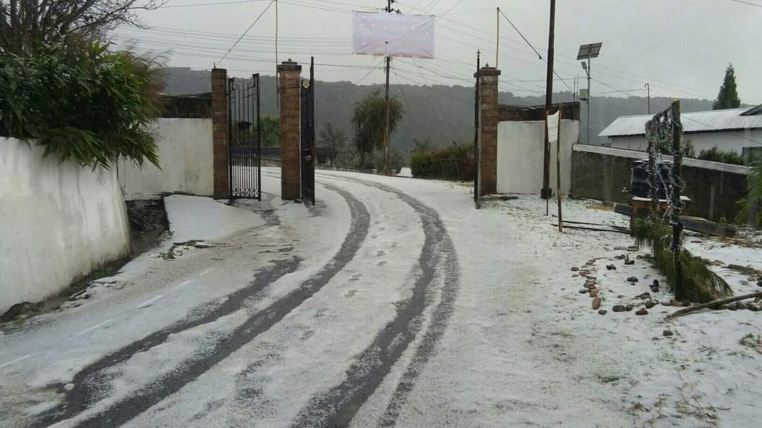 Hailstorm in Meghalaya