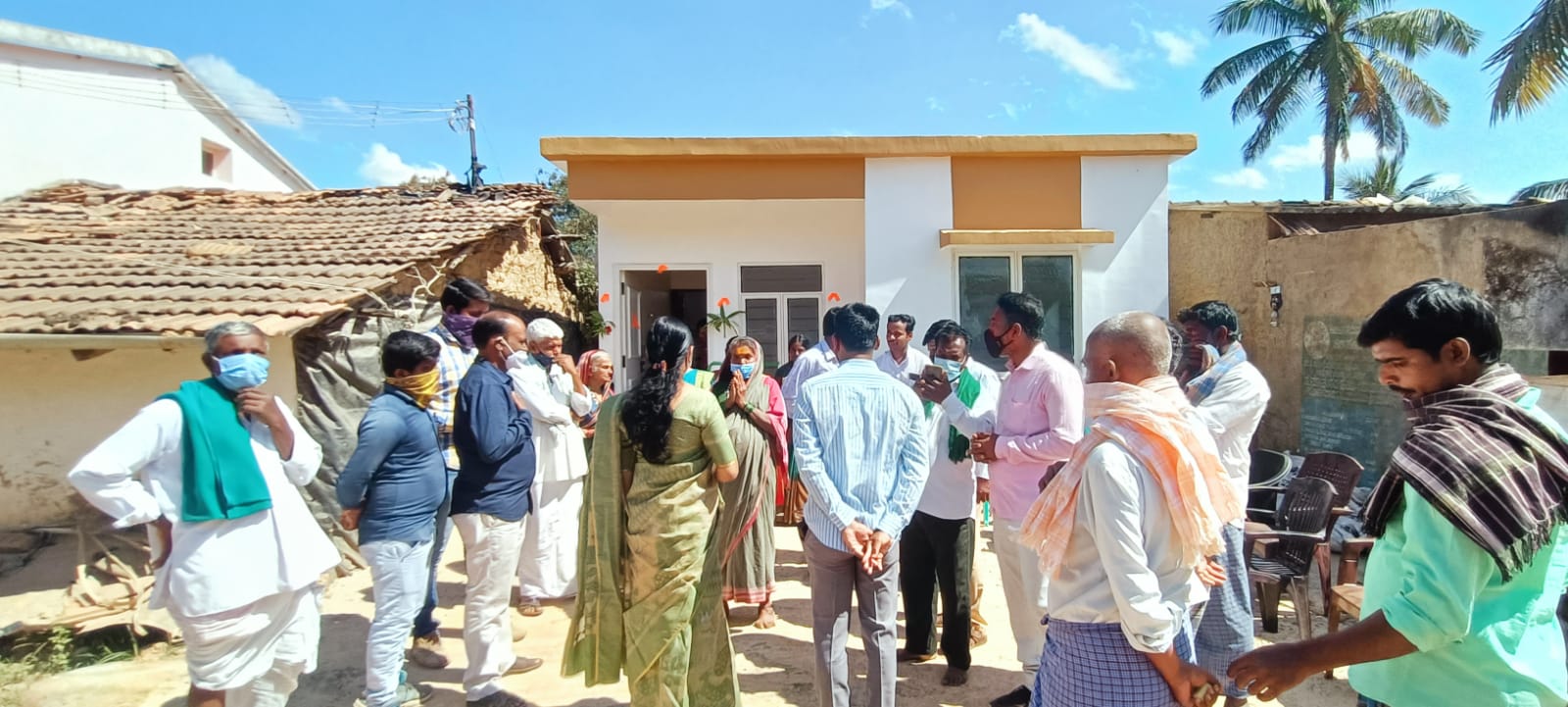 CM Basavaraj Bommai gifts Elderly Woman a house on Makara Sankranti