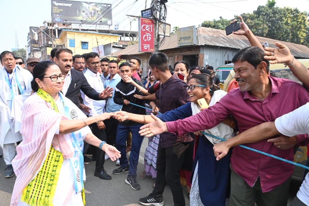 Mamata in Tripura for Poll Campaign