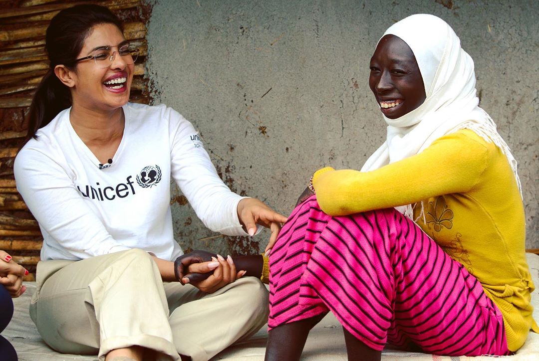 Priyanka chopra visits refugee children in ethiopia  കാനില്‍ മിന്നി തിളങ്ങി; ശേഷം പ്രിയങ്ക പോയത് എത്യോപയിലേക്ക്  പ്രിയങ്ക ചോപ്ര