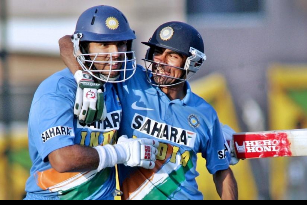 Yuvraj Singh and Mohammad Kaif