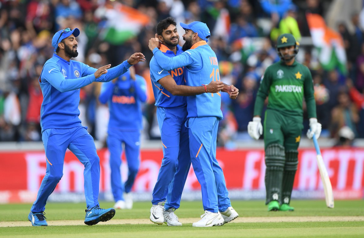 Vijay Shankar took two wickets in his very first match of World Cup.