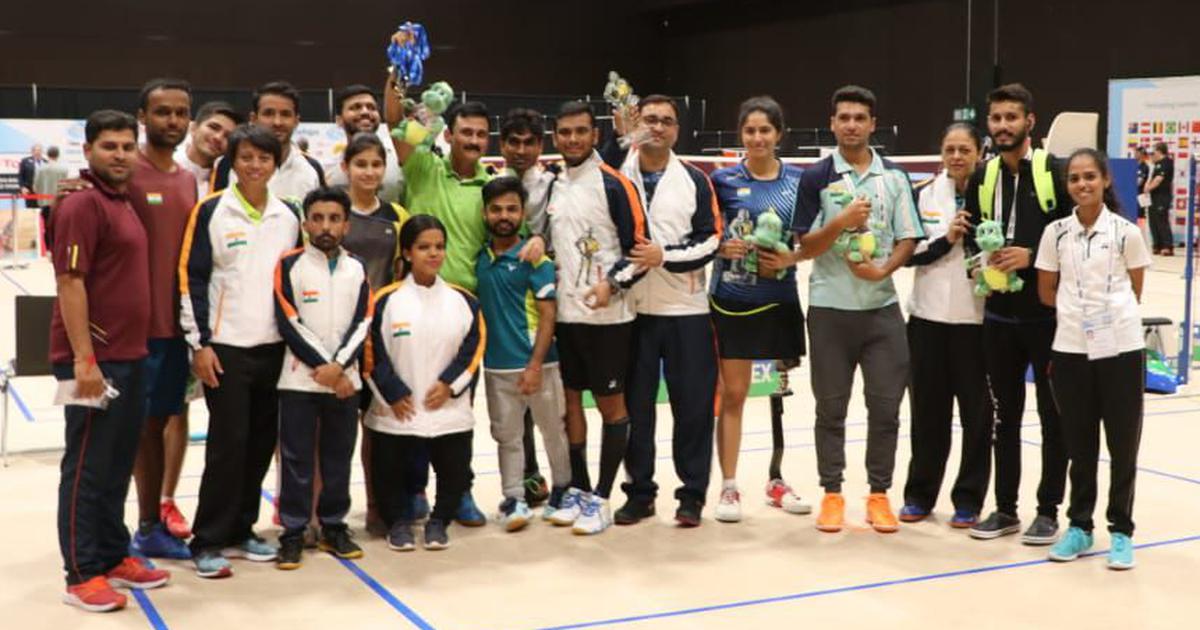 India's Para-Badminton contingent.