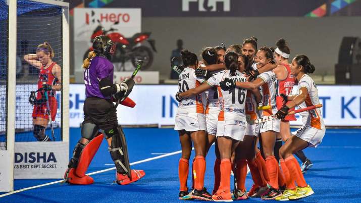 India women's hockey team.