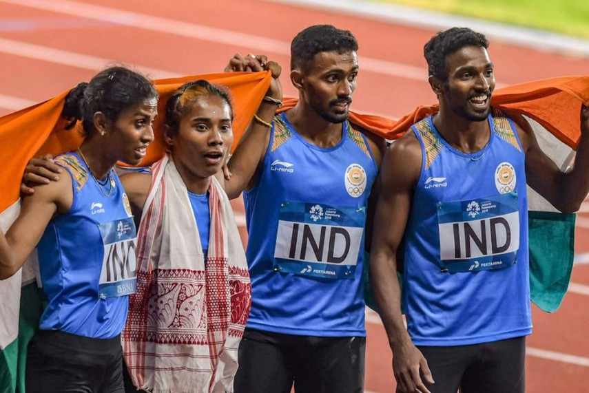 Indian mixed relay team's Asian Games medal upgraded to gold