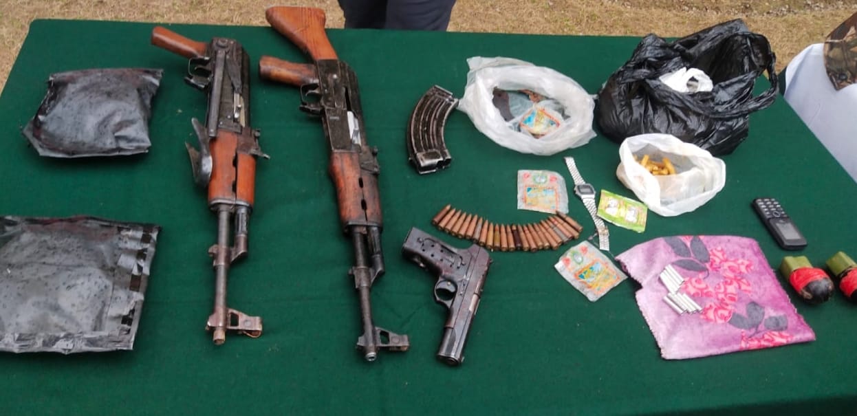 Weapons recovered in search operation