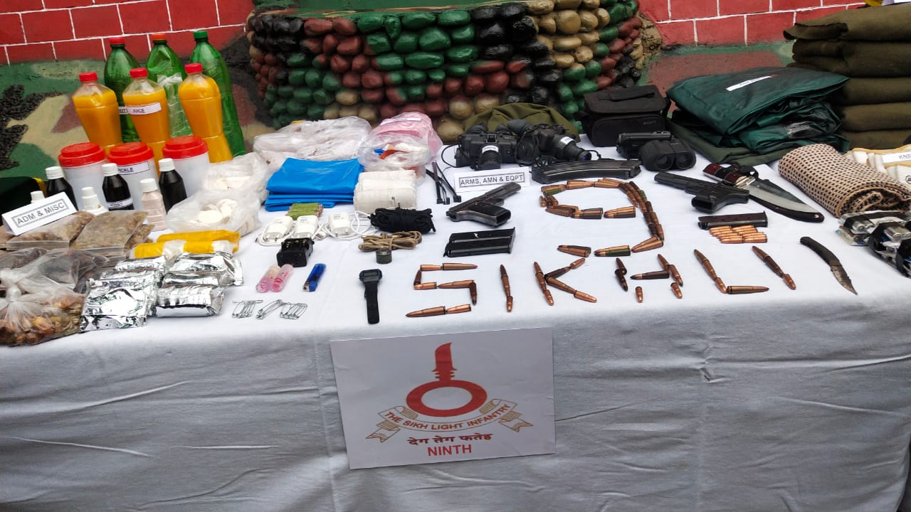 Weapons recovered in search operation