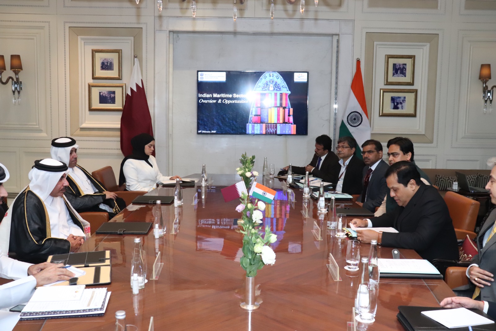 Sarbananda Sonowals meeting with Transport Minister of Qatar