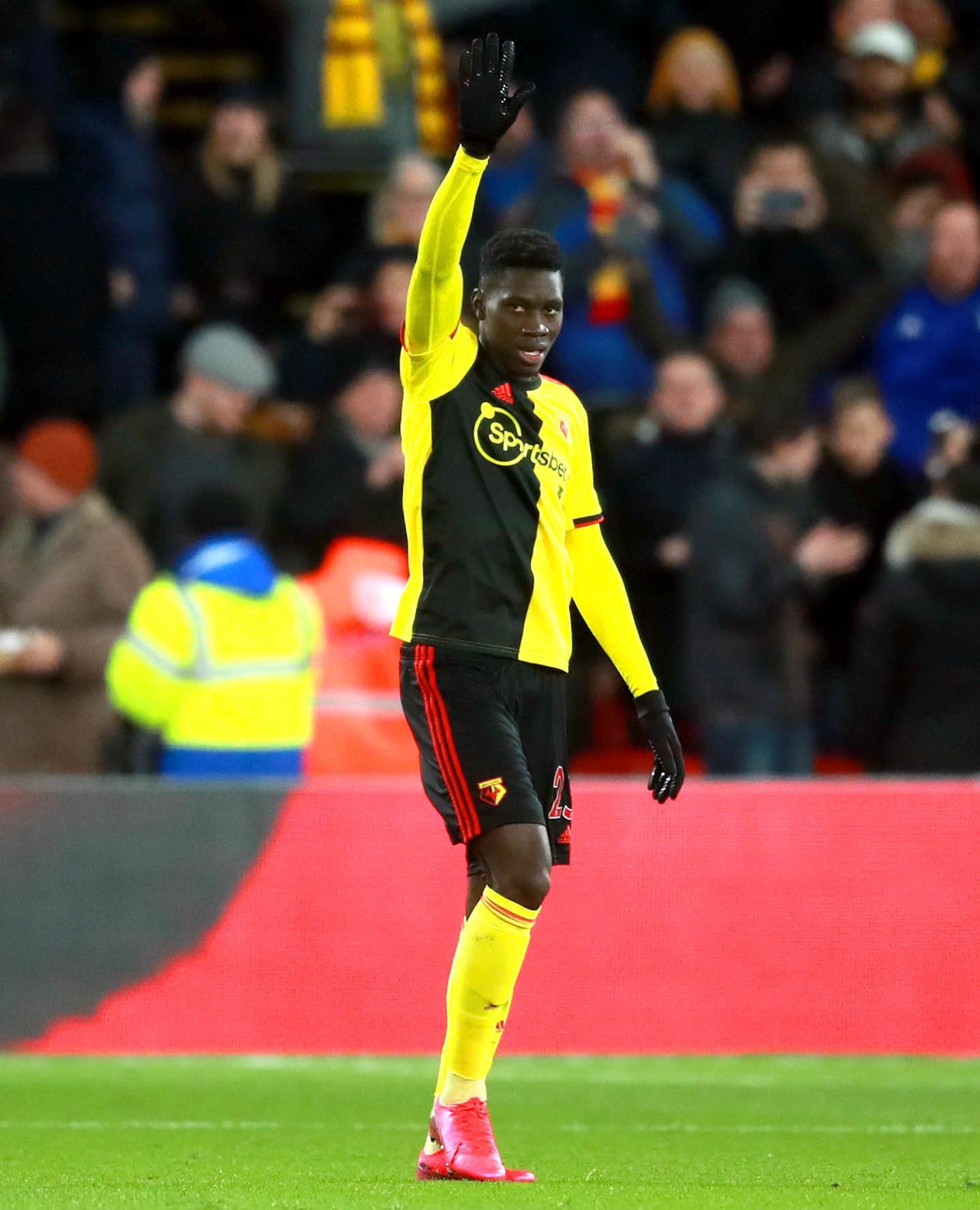 Ismaila Sarr scored twice for Watford.