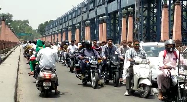 Chandigarh Una highway and long traffic jam on Nangal Dam disturbed people