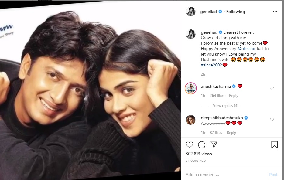 Riteish Deshmukh Wish Jenelia wedding Anniversary a hillarious way