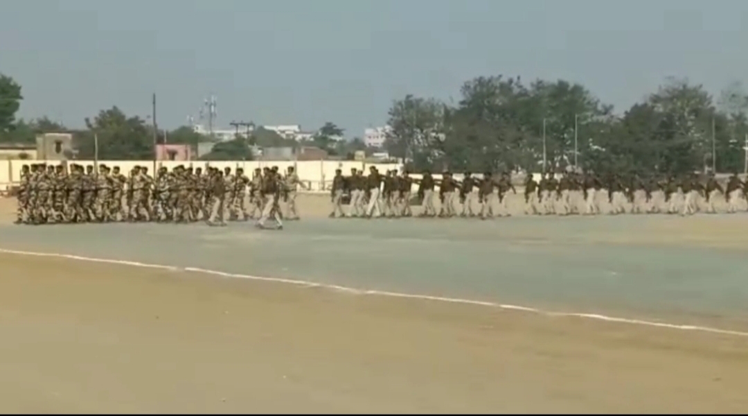 platoon parade rehearsal in dhanbad