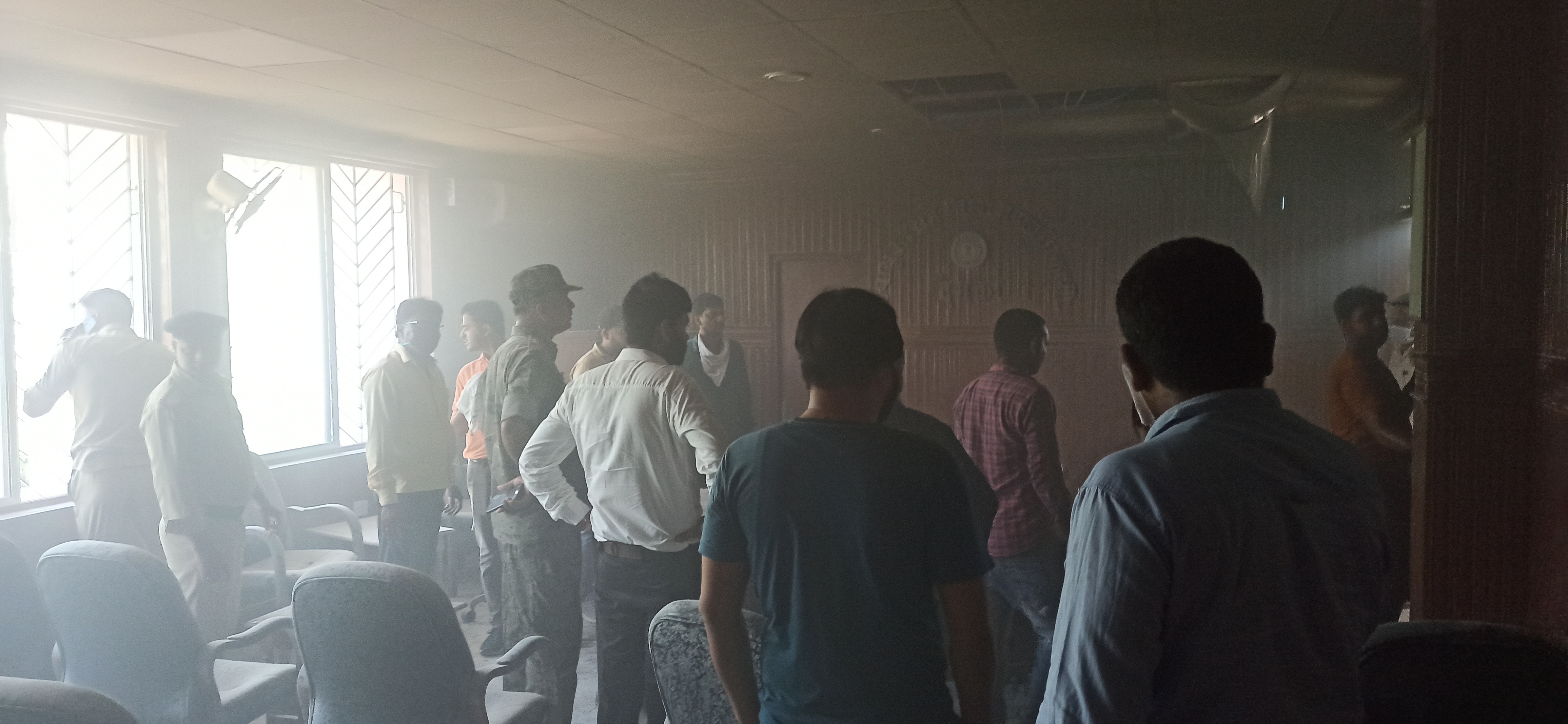 fire broke out in DC chamber in Dumka