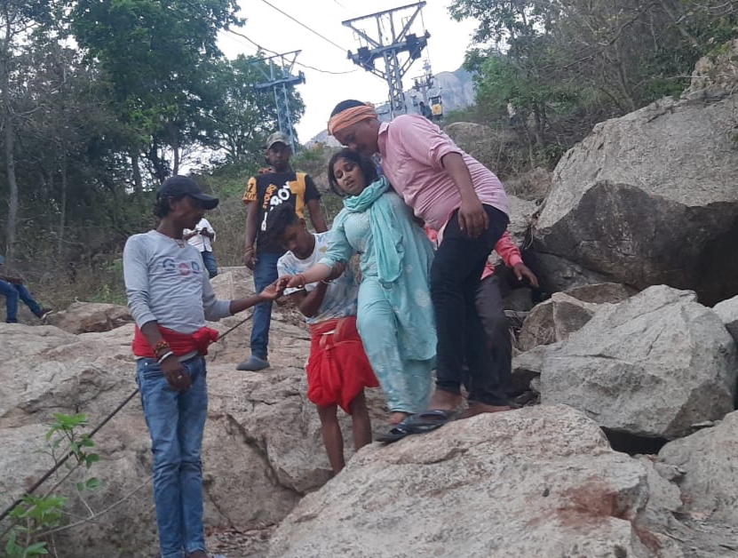 Trikut mountain ropeway trolleys collide in Deoghar