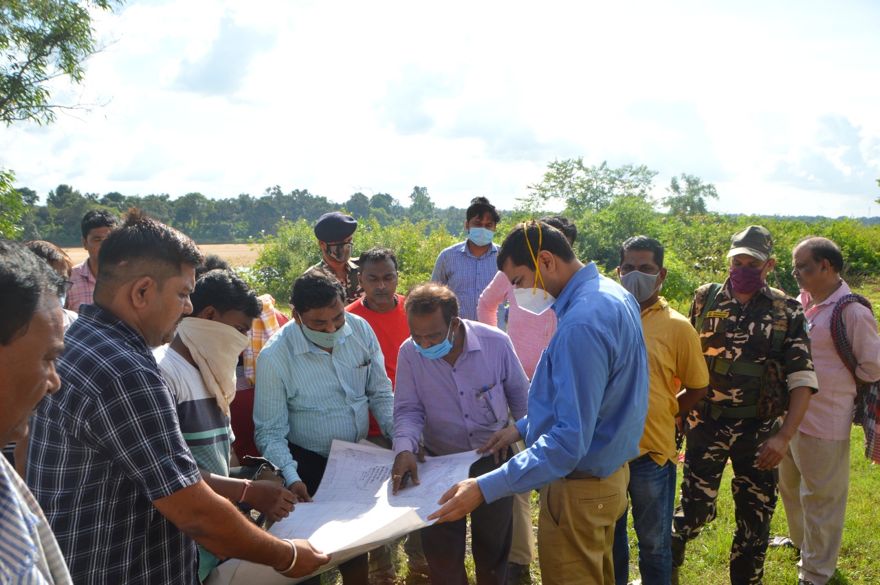 Inspection of Deputy Commissioner at Vijaypur Muktidham of Dumka