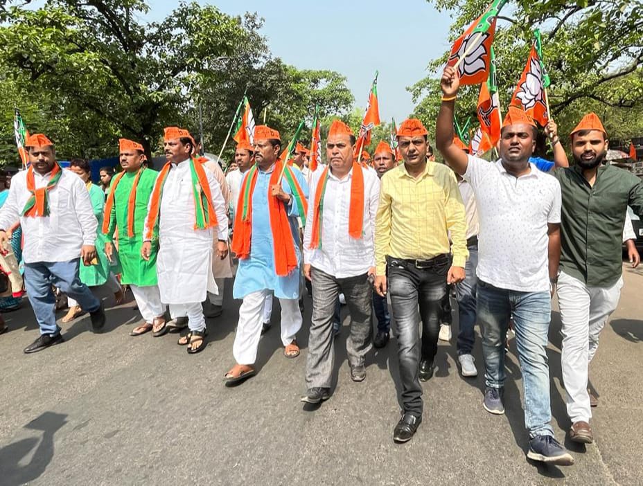 BJP Jamshedpur Mahanagar Unit celebrated BJP Foundation Day