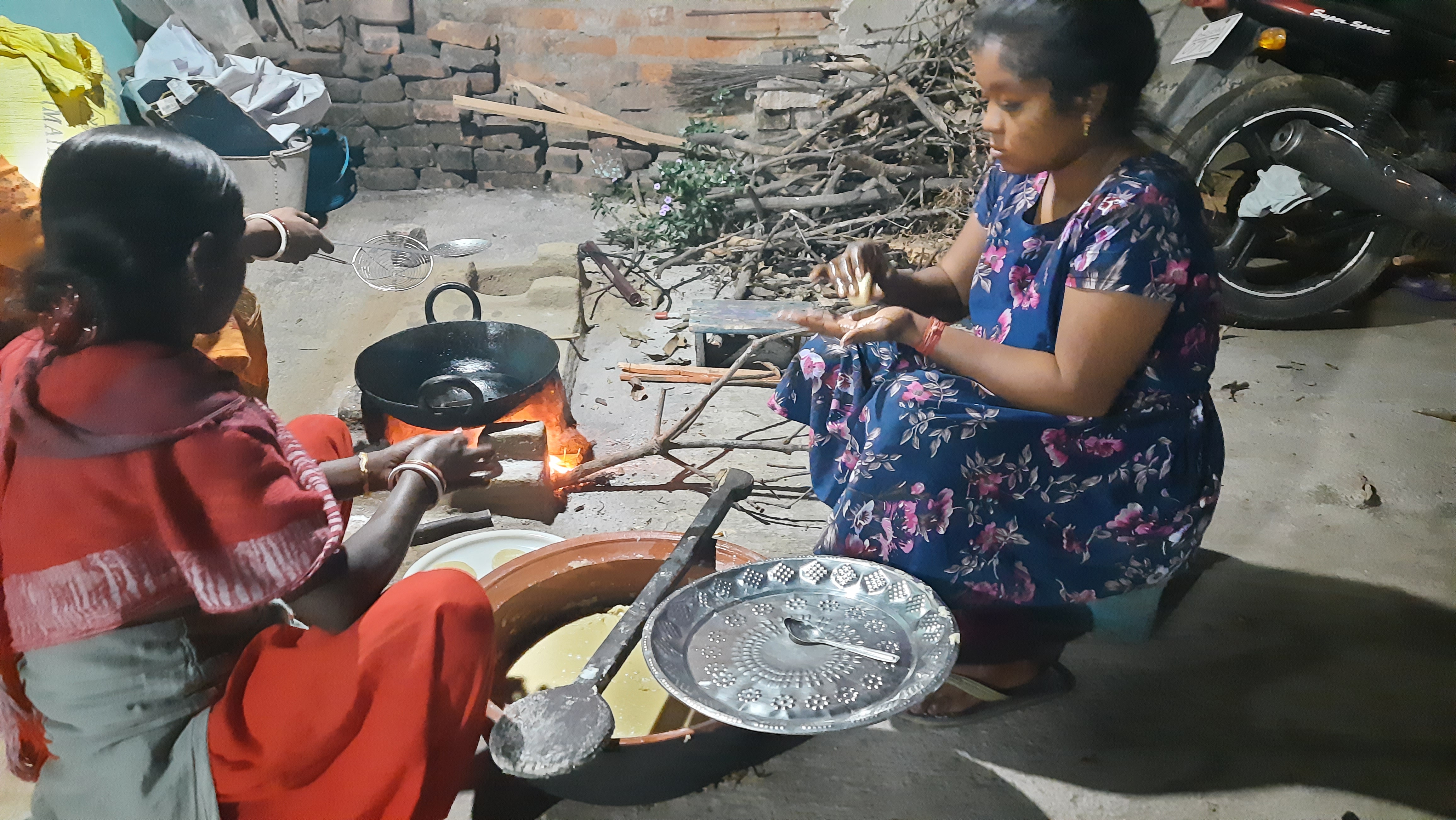 Jharkhand Tribal Society sweet dish Pitha for Makar Sankranti