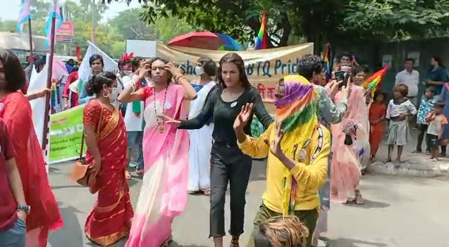 Health Minister Banna Gupta attended Pride March of Third Gender in Jamshedpur