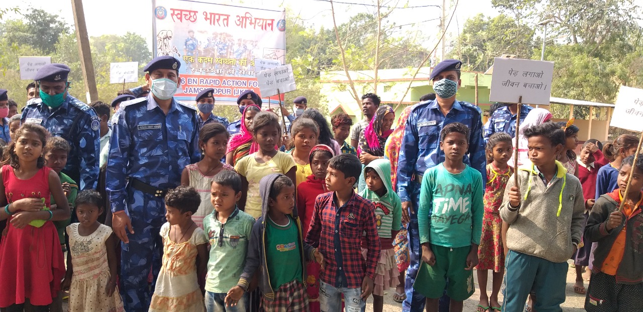 Raf soldiers Beti Bachao Beti Padhao campaign