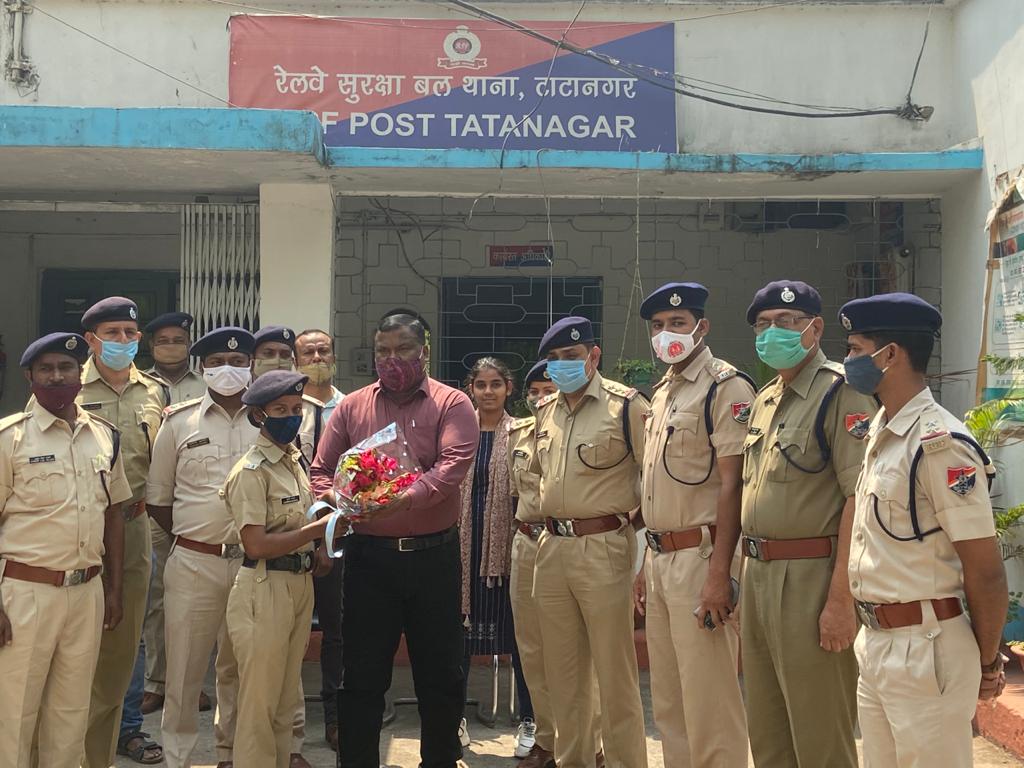 rpf honored female constable in jamshedpur