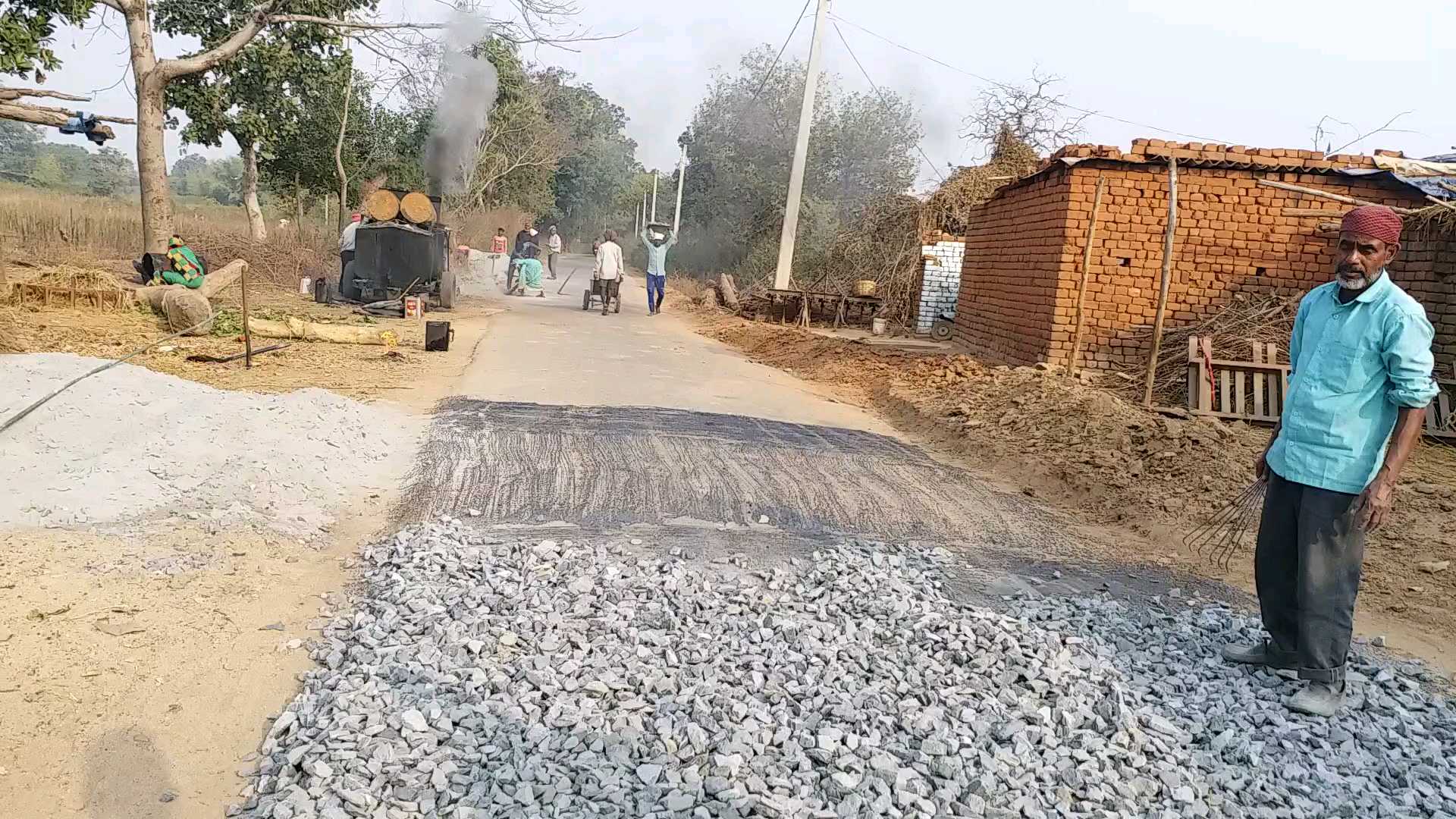 Road construction started in Bagodar block