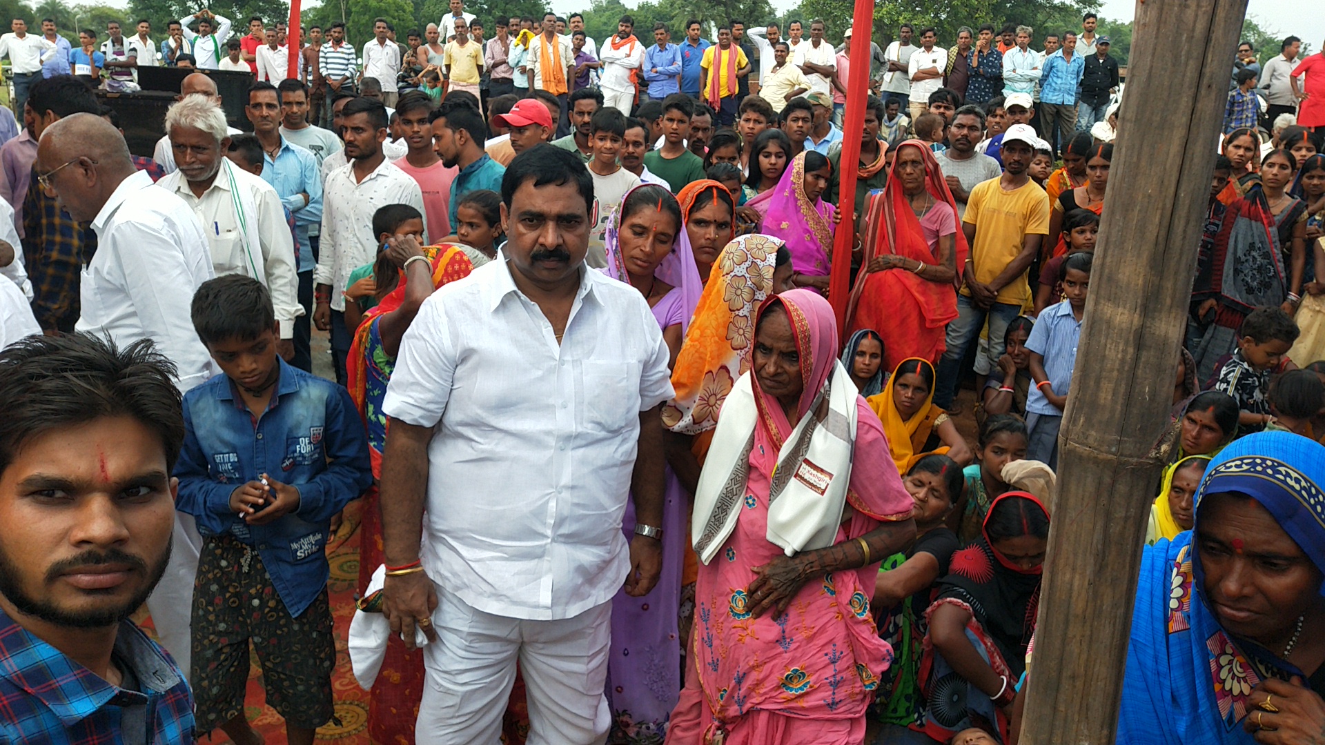 Giridih RJD leader Kailash Yadav death anniversary follwers organised Sankalp Sabha in kheron tola