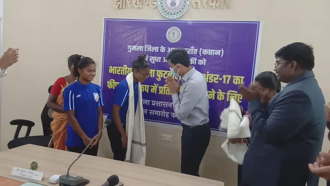 footballer Astam Oraon become Brand ambassador of Kishori Samriddhi Yojana in Gumla