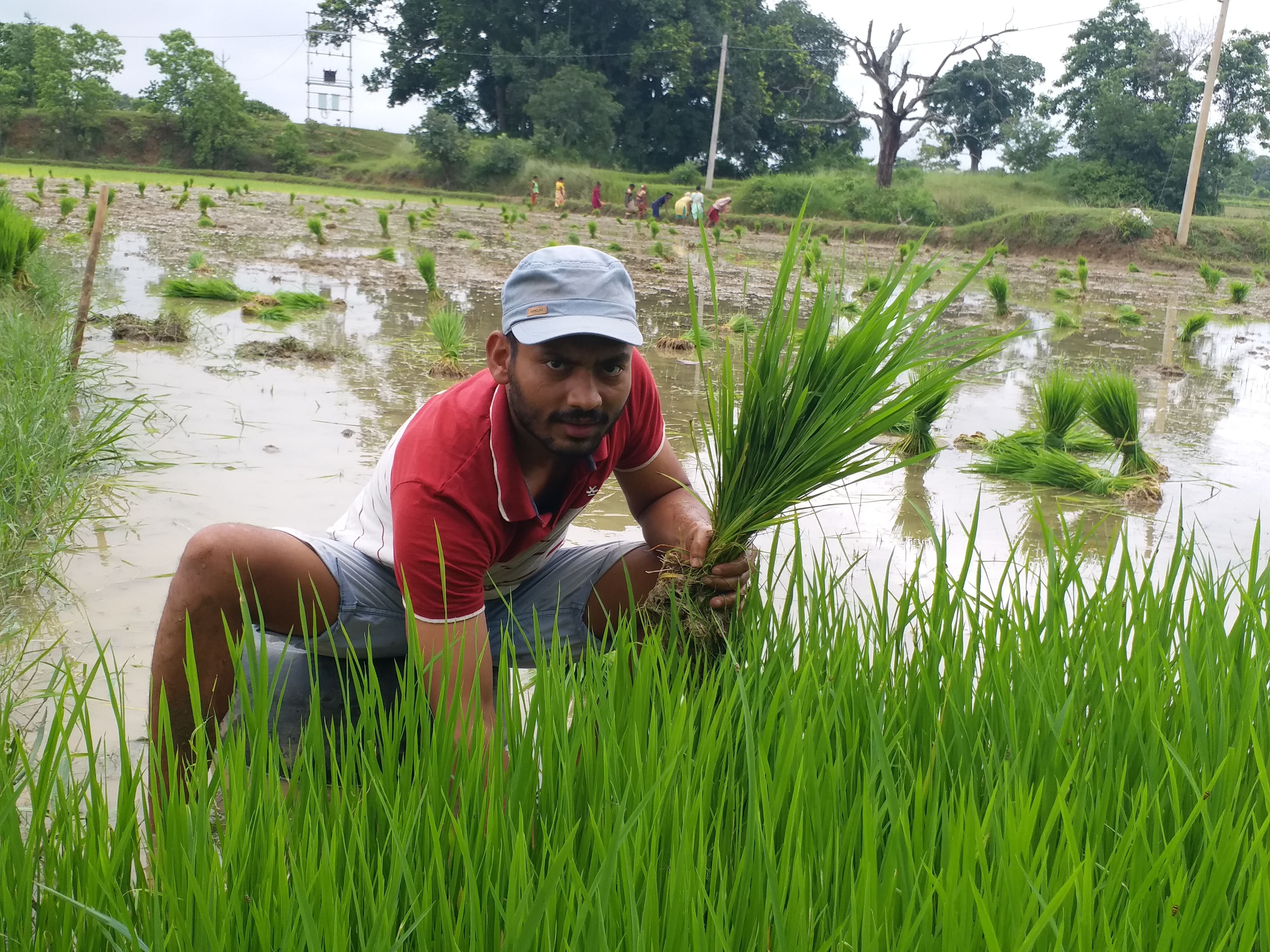 software engineer Dheeraj Kumar learning agriculture in Hazaribag