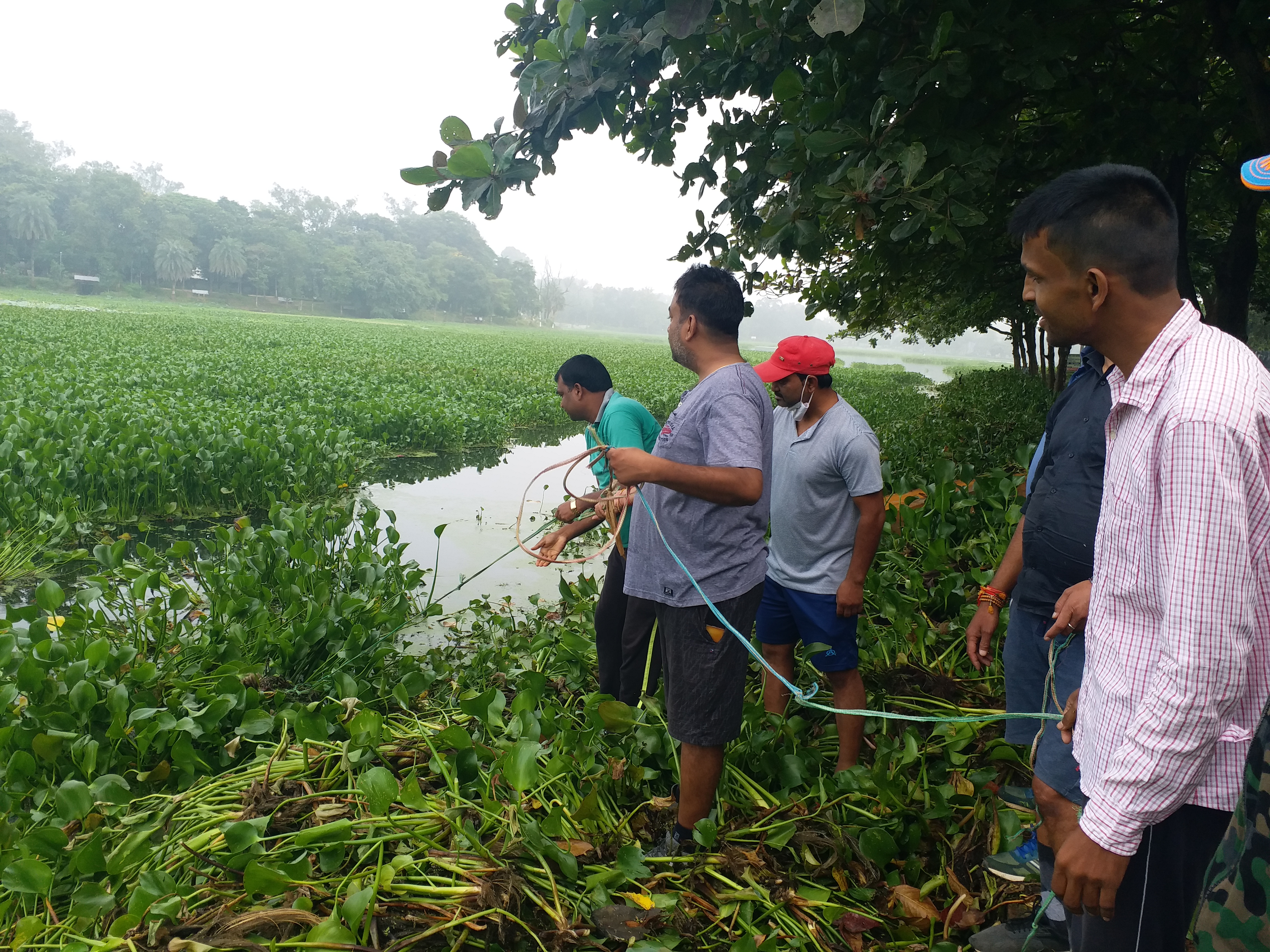 Youth started cleaning lakes in Hazaribag