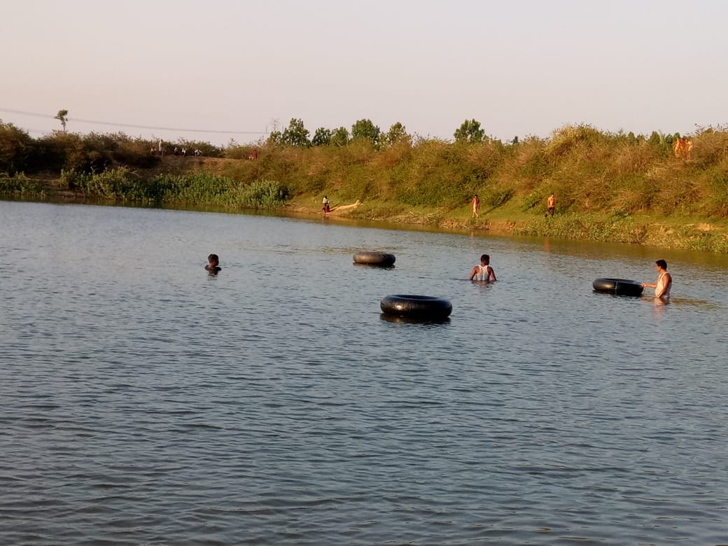 man drown in pond in hazaribag