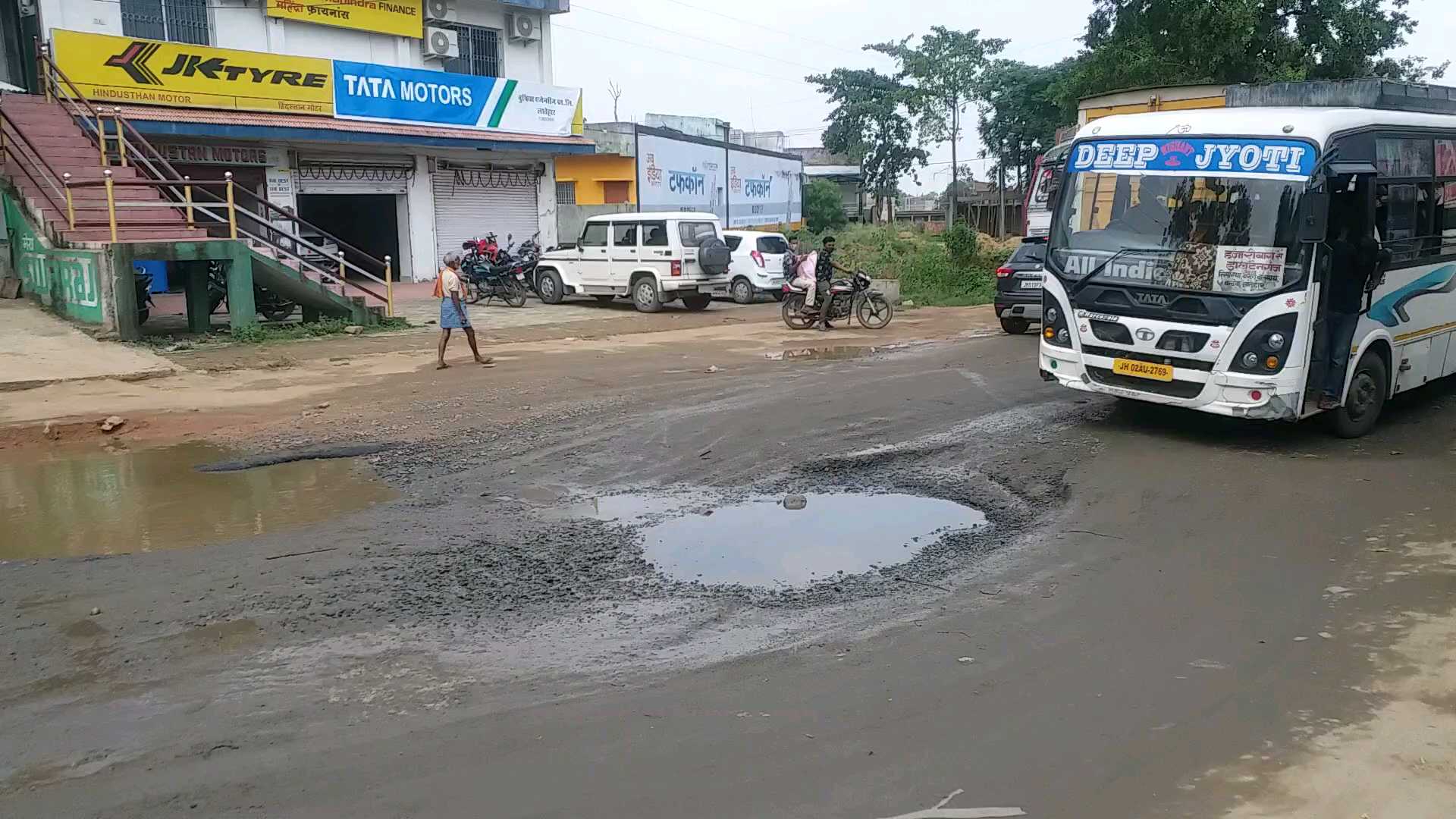 Potential for accident due to pothole