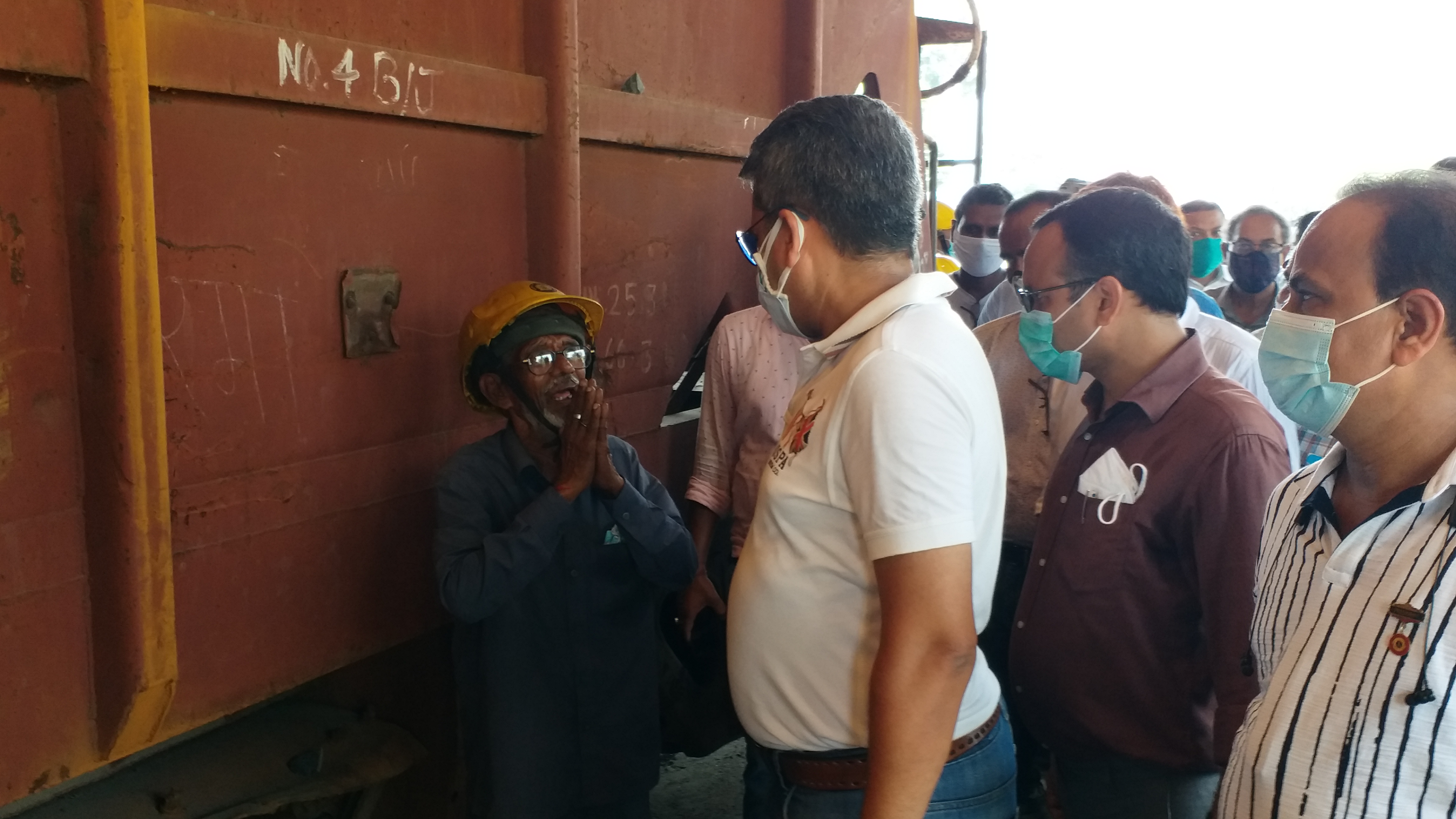 Howrah DRM inspection of Pakur station