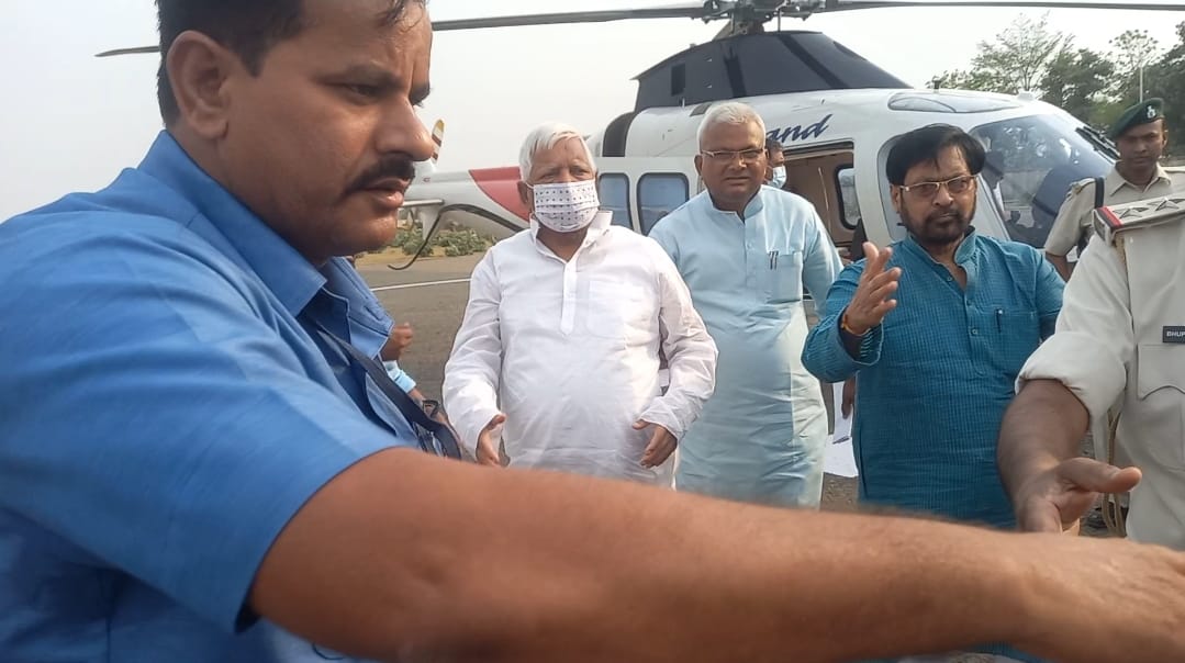 RJD supremo Lalu Prasad Yadav reached Palamu