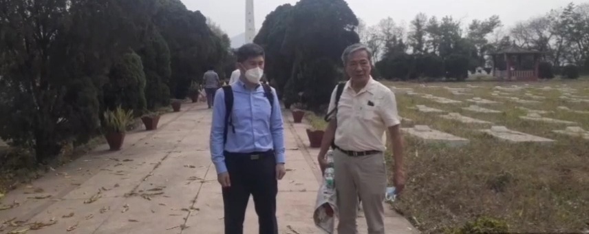 Cemetery of Chinese soldiers in Ramgarh inspected by director of Taipei Economic and Cultural Center