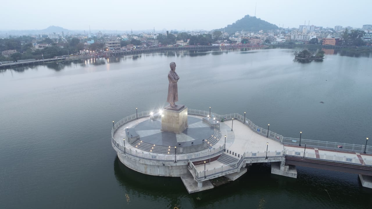 Drone camera surveillance of Chhath Puja in Ranchi